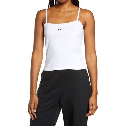 나이키 Nike Sportswear Essential Camisole_WHITE/ BLACK