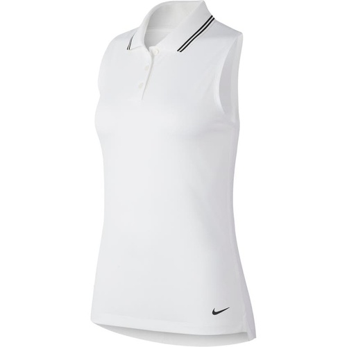 나이키 Nike Golf Victory Dri-FIT Sleeveless Polo_WHITE/ BLACK/ BLACK