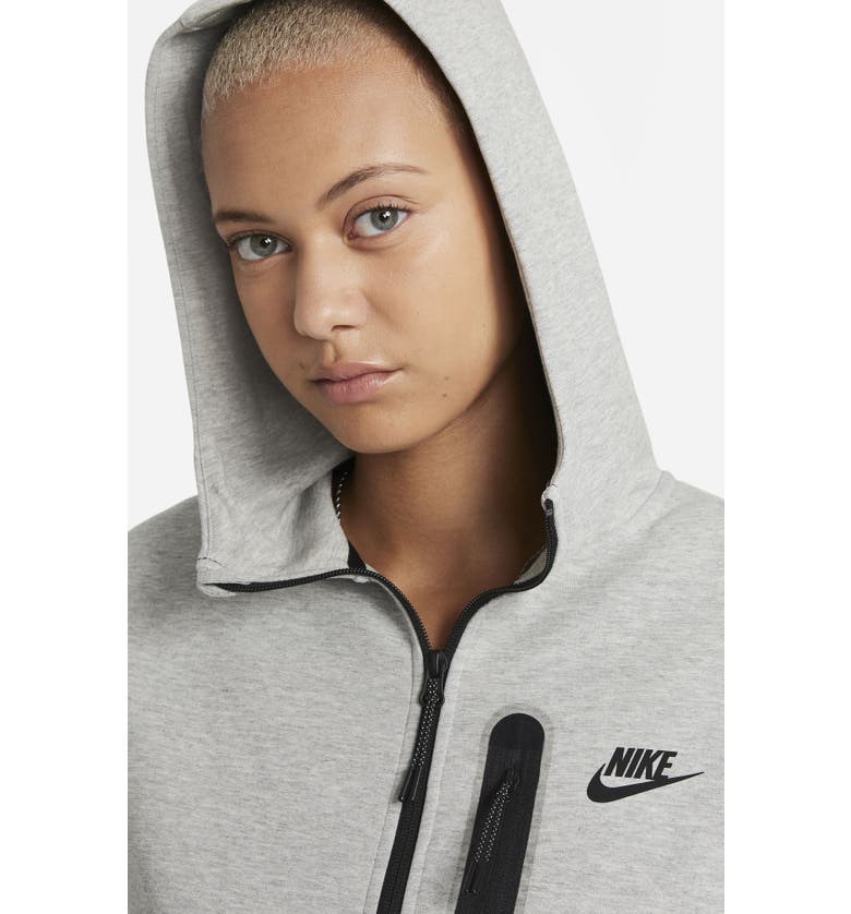 나이키 Nike Sportswear Tech Fleece Hoodie_DARK GREY HEATHER/ BLACK