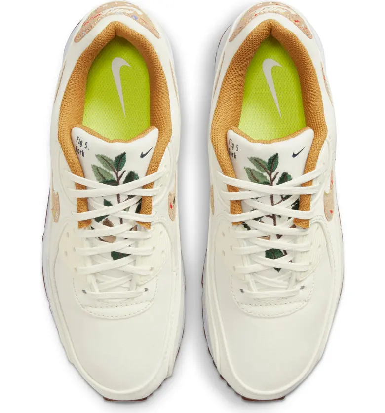 나이키 Nike Air Max 90 SE Sneaker_SAIL/ WHEAT/ WHITE/ VOLT