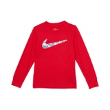 Nike Kids Long Sleeve Swoosh Graphic T-Shirt (Little Kids)