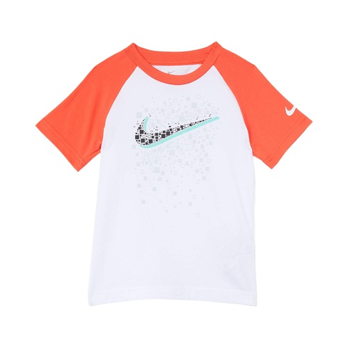 나이키 Nike Kids Swoosh Pixel Raglan Graphic T-Shirt (Toddler)