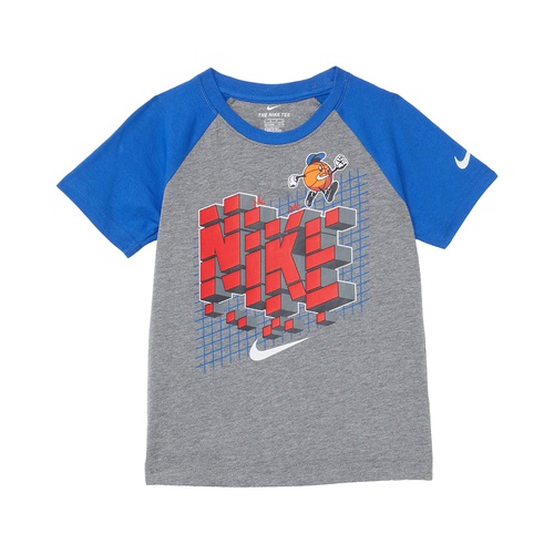 나이키 Nike Kids Basketball Raglan Graphic T-Shirt (Little Kids)