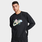 Mens Nike Giannis Standard Issue Connections Graphic Basketball Crewneck Sweatshirt