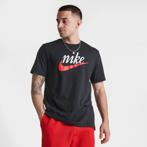 나이키 Mens Nike Sportswear Futura Logo Script T-Shirt