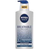 Nivea Men Breathable Body Lotion- Sweat Evaporates Faster, No Sticky Feel, Fresh Scent, Dry Skin, 3.5 Ounce