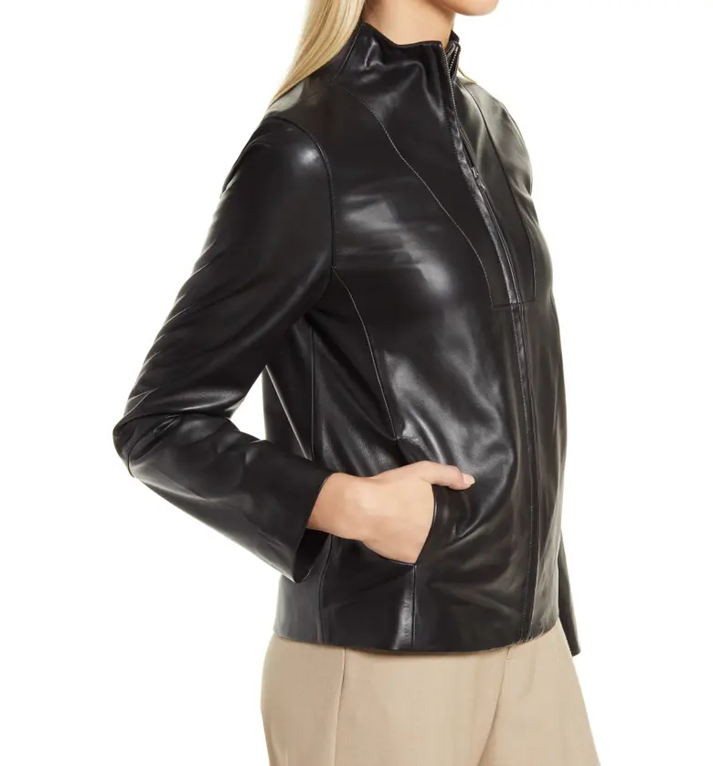 노드스트롬 Nordstrom Leather Jacket_BLACK