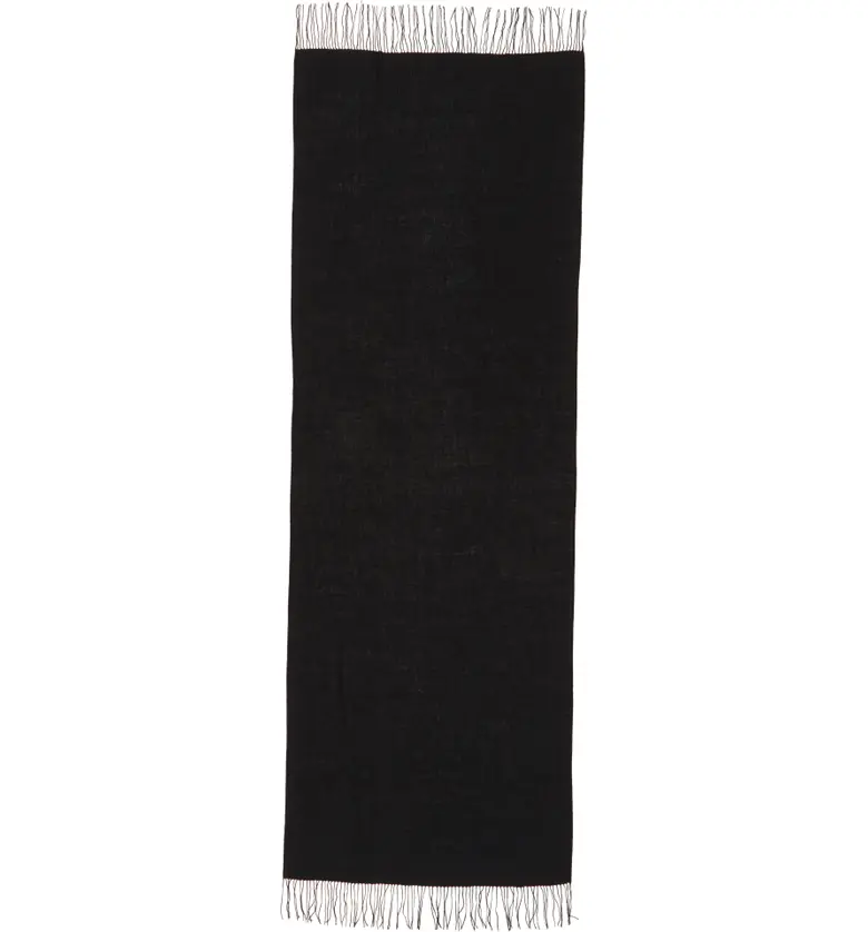 노드스트롬 Nordstrom Tissue Weight Wool &?Cashmere Scarf_BLACK