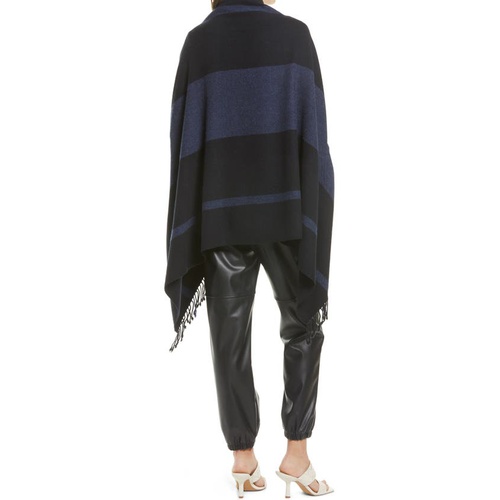 노드스트롬 Nordstrom Stripe Wool & Cashmere Wrap_BLACK COMBO
