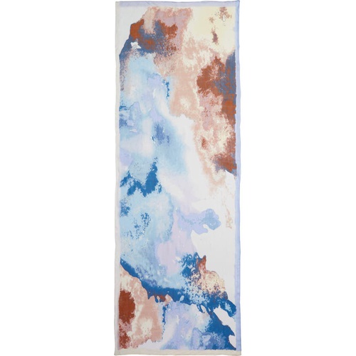 노드스트롬 Nordstrom Henna & Hijabs Silk Chiffon Hijab_BLUE VELVET WATERCOLOR