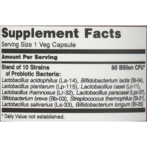  Probiotic10 50 Billion - Now Foods - 50 - VegCap -(Pack of 2)