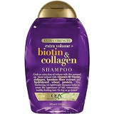 OGX Thick & Full + Biotin & Collagen Extra Strength Volumizing Shampoo with Vitamin B7 & Hydrolyzed Wheat Protein for Fine Hair. Sulfate-Free Surfactants for Thicker, Fuller Hair,