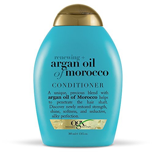  OGX Renewing + Argan Oil of Morocco Hydrating Hair Conditioner, Cold-Pressed Argan Oil to Help Moisturize, Soften & Strengthen Hair, Paraben-Free with Sulfate-Free Surfactants, 13