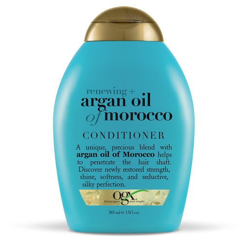  OGX Renewing + Argan Oil of Morocco Hydrating Hair Conditioner, Cold-Pressed Argan Oil to Help Moisturize, Soften & Strengthen Hair, Paraben-Free with Sulfate-Free Surfactants, 13