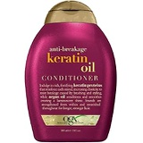 OGX Anti-Breakage + Keratin Oil Fortifying Anti-Frizz Conditioner for Damaged Hair & Split Ends, with Keratin Proteins & Argan Oil, Paraben-Free, Sulfate-Free Surfactants, 13 fl oz