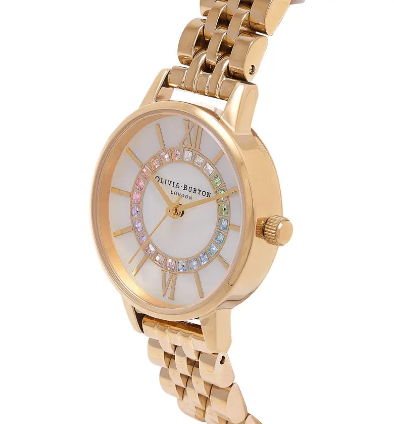  Olivia Burton Wonderland Bracelet Watch, 30mm_WHITE MOP