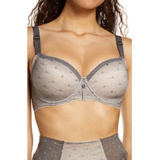 Omnia Paratus Omina Paratus Pearl FlexyWire Full Coverage Underwire T-Shirt Bra_GREY