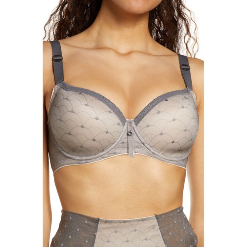  Omnia Paratus Omina Paratus Pearl FlexyWire Full Coverage Underwire T-Shirt Bra_GREY