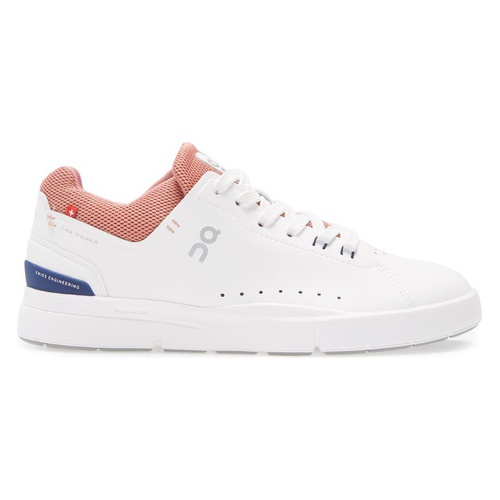  On THE ROGER Advantage Tennis Sneaker_WHITE/DUSTROSE