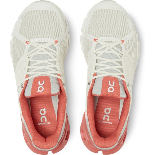  On Cloudflyer Running Shoe_WHITE/ CORAL