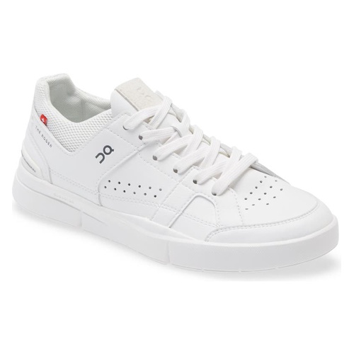  On THE ROGER Clubhouse Tennis Sneaker_ALL WHITE