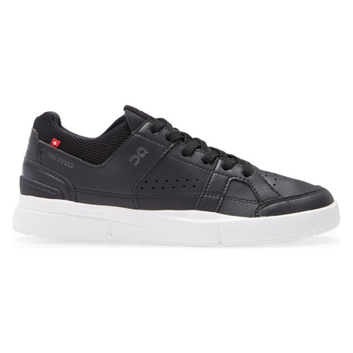  On THE ROGER Clubhouse Tennis Sneaker_BLACK WHITE