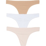 On Gossamer Cabana Cotton 3-Pack Thongs_CHAMPAGNE/ BLUSH/ WHITE