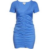 Open Edit Ruched Sheath Dress_BLUE AMPARO