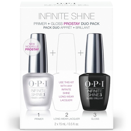  OPI Infinite Shine ProStay Duo Pack, Nail Polish Base Coat Primer & Gloss Top Coat