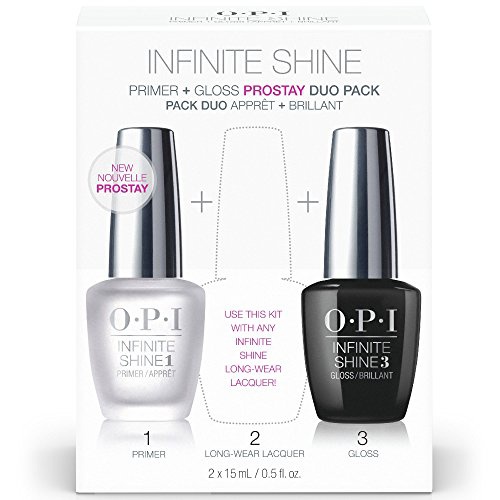  OPI Infinite Shine ProStay Duo Pack, Nail Polish Base Coat Primer & Gloss Top Coat