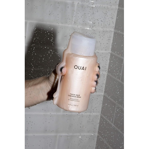  OUAI Thick Shampoo. Fight Frizz and Nourish Dry, Thick Hair with Strengthening Keratin, Marshmallow Root, Shea Butter and Avocado Oil. Free from Parabens, Sulfates and Phthalates.