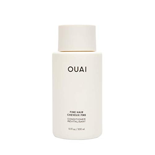  OUAI Fine Conditioner. This Lightweight Conditioner Gives Fine Hair Softness, Bounce and Volume. Made with Keratin and Biotin. Free from Parabens, Sulfates, and Phthalates (10 oz)