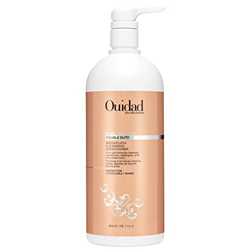  OUIDAD Curl Shaper Double Duty Weightless Cleansing Conditioner, 33.8 oz.