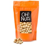 Oh! Nuts Oven Roasted Macadamia Nuts | Dry-Roast, Unsalted, & Gluten-Free | All-Natural, Additive-Free Healthy Snack | Large-Sized, No Oil Keto Snacks in Resealable 1-Pound Bag for
