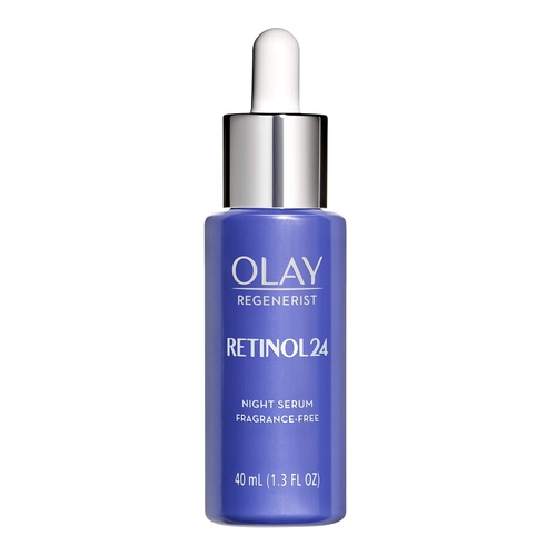  Olay Regenerist Retinol Face Serum, Retinol 24 Night Face Serum, 1.3oz + Whip Face Moisturizer Travel/Trial Gift Set