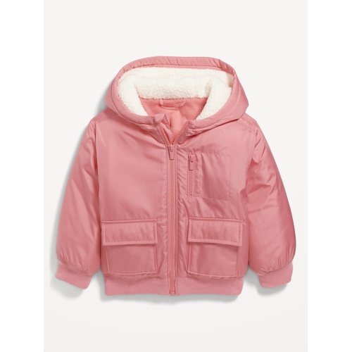 올드네이비 Hooded Zip-Front Water-Resistant Jacket for Toddler Girls