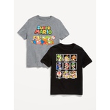 Super Mario Gender-Neutral T-Shirt 2-Pack for Kids