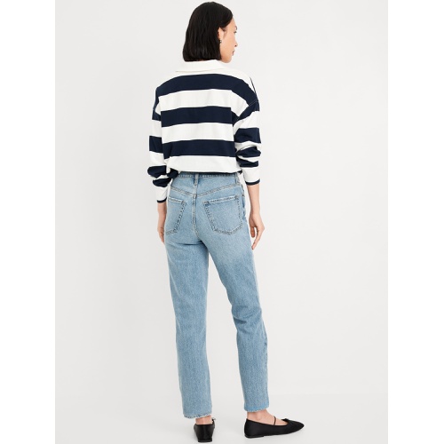 올드네이비 High-Waisted OG Straight Ankle Jeans