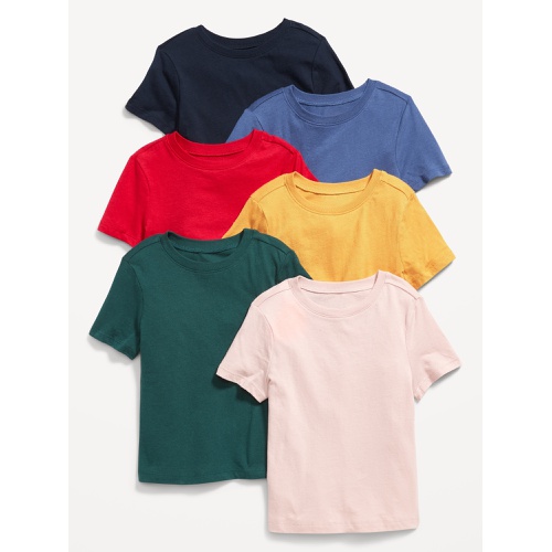 올드네이비 Unisex Crew-Neck T-Shirts 6-Pack for Toddler Hot Deal