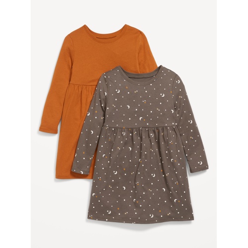 올드네이비 Long-Sleeve Fit & Flare Dress 2-Pack for Toddler Girls