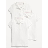 Uniform Pique Polo Shirt 3-Pack for Girls Hot Deal