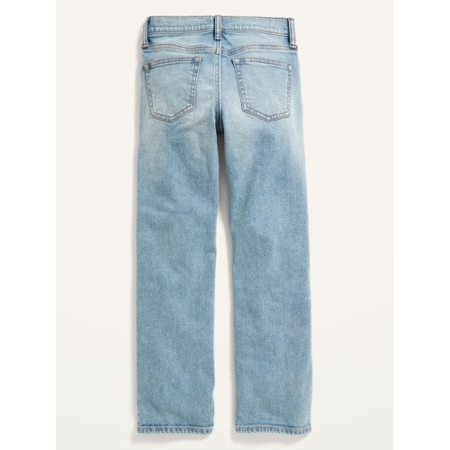 올드네이비 Built-In Flex Straight Light-Wash Jeans For Boys