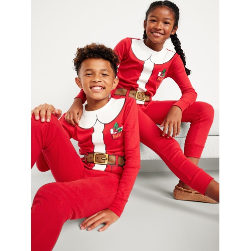 올드네이비 Gender-Neutral Snug-Fit Holiday Graphic Pajama Set for Kids