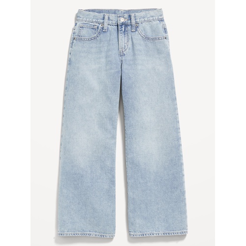 올드네이비 High-Waisted Super Baggy Wide-Leg Non-Stretch Jeans for Girls Hot Deal