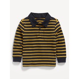 Long-Sleeve 1/4-Zip Polo Shirt for Toddler Boys