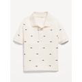 Printed Short-Sleeve Polo Shirt for Toddler Boys Hot Deal
