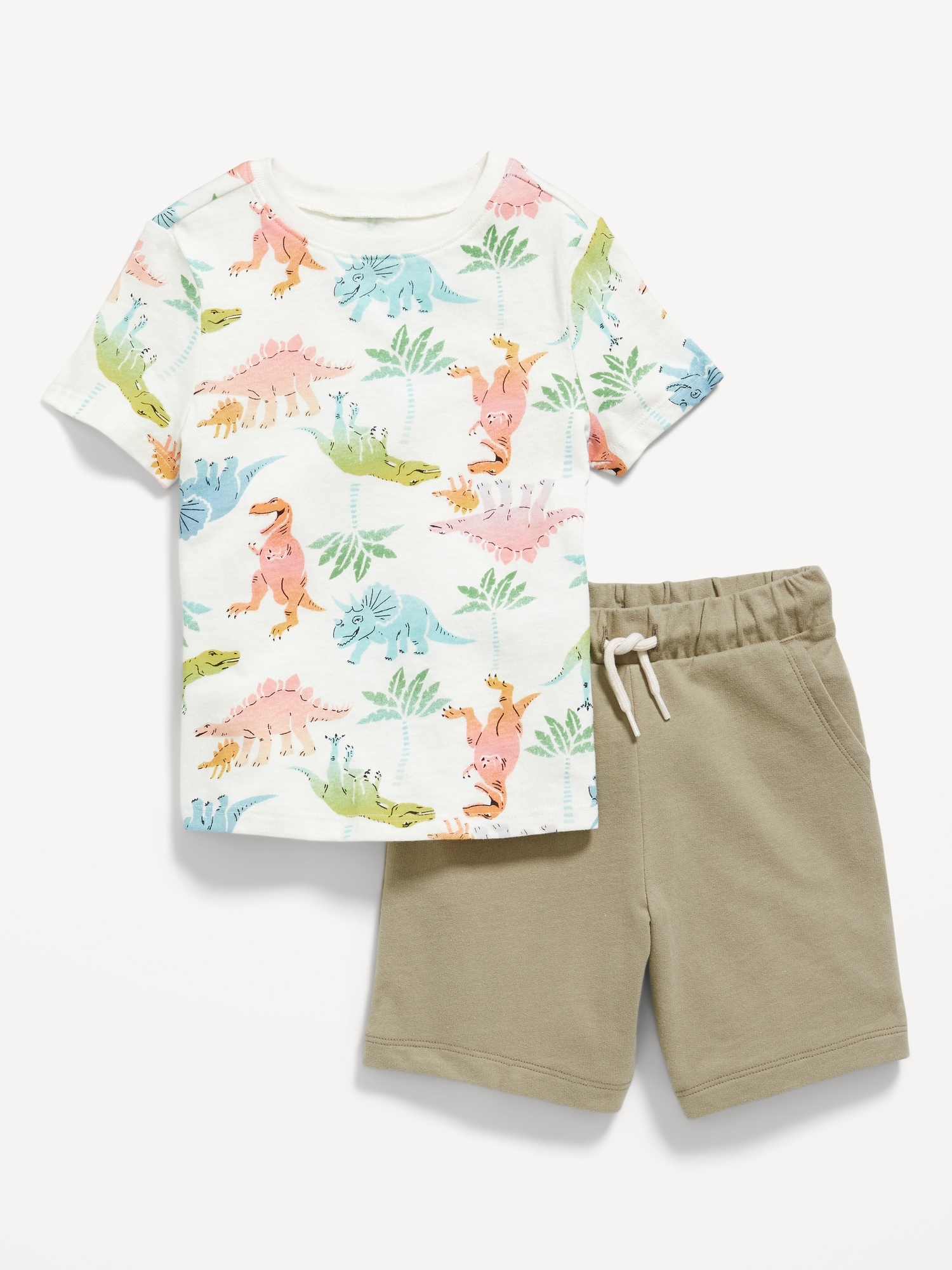 올드네이비 T-Shirt and Pull-On Shorts Set for Toddler Boys Hot Deal