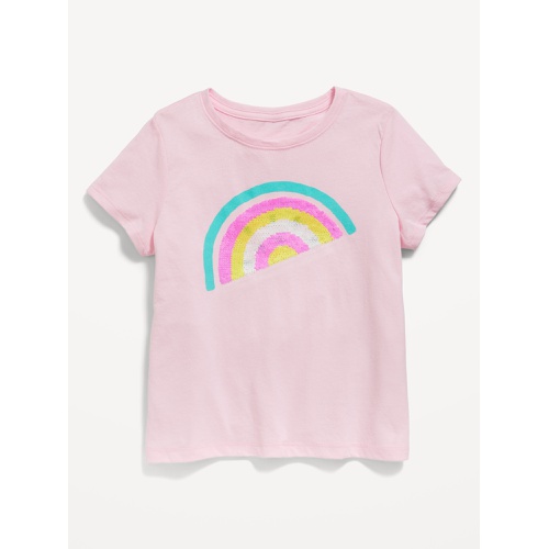 올드네이비 Short-Sleeve Flip-Sequin Graphic T-Shirt for Girls Hot Deal