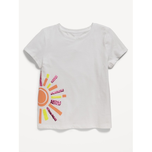 올드네이비 Short-Sleeve Flip-Sequin Graphic T-Shirt for Girls