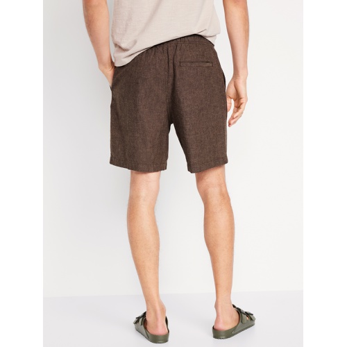 올드네이비 Linen-Blend Jogger Shorts -- 7-inch inseam